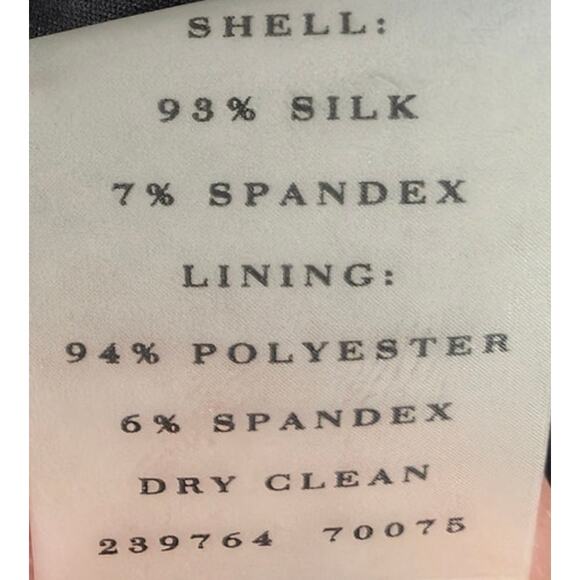 Ann Taylor Black White Print Silk Sleeveless Dress Size 10 Event Cocktail A-line - Picture 5 of 5